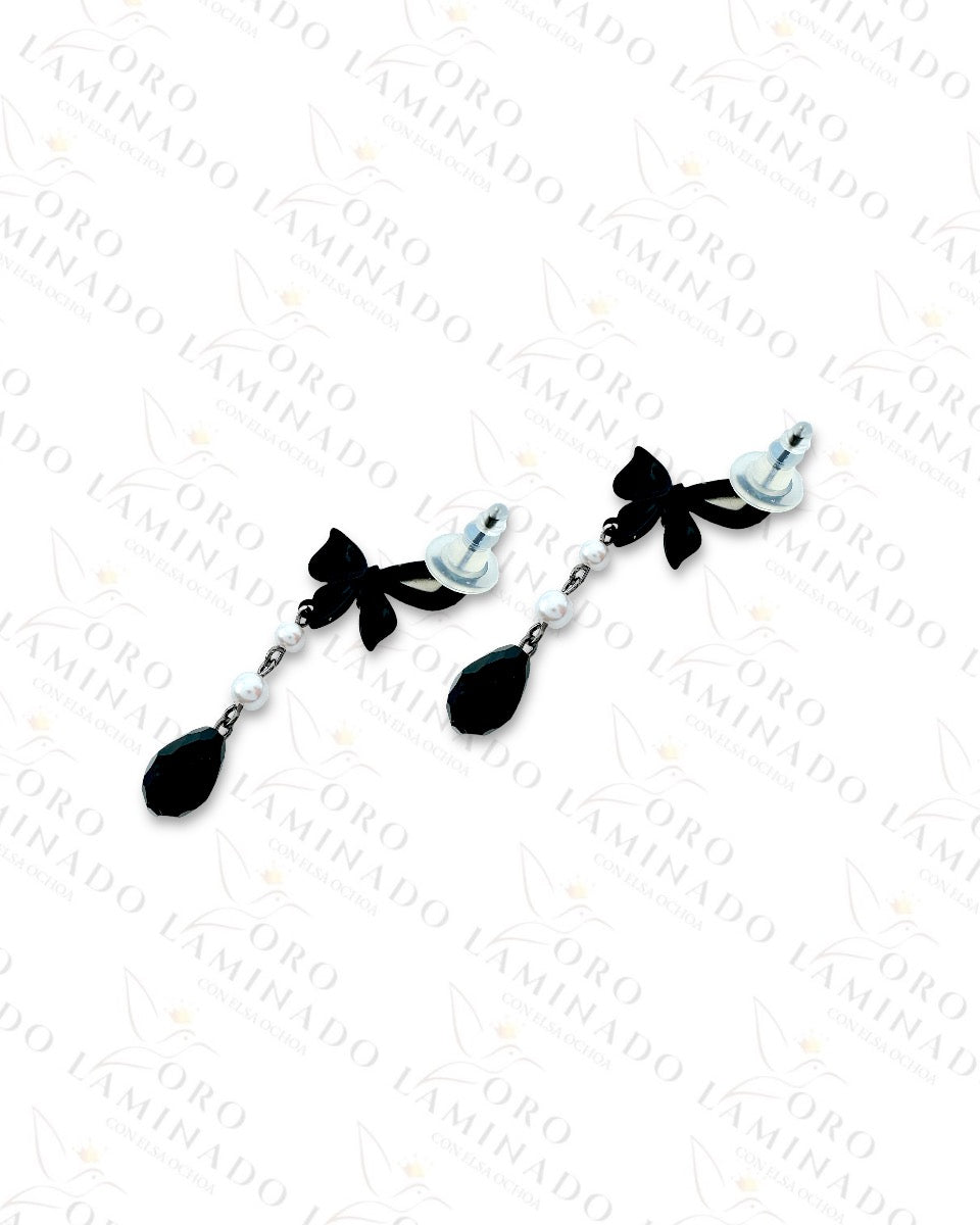 High Quality Black Butterfly Earrings R229