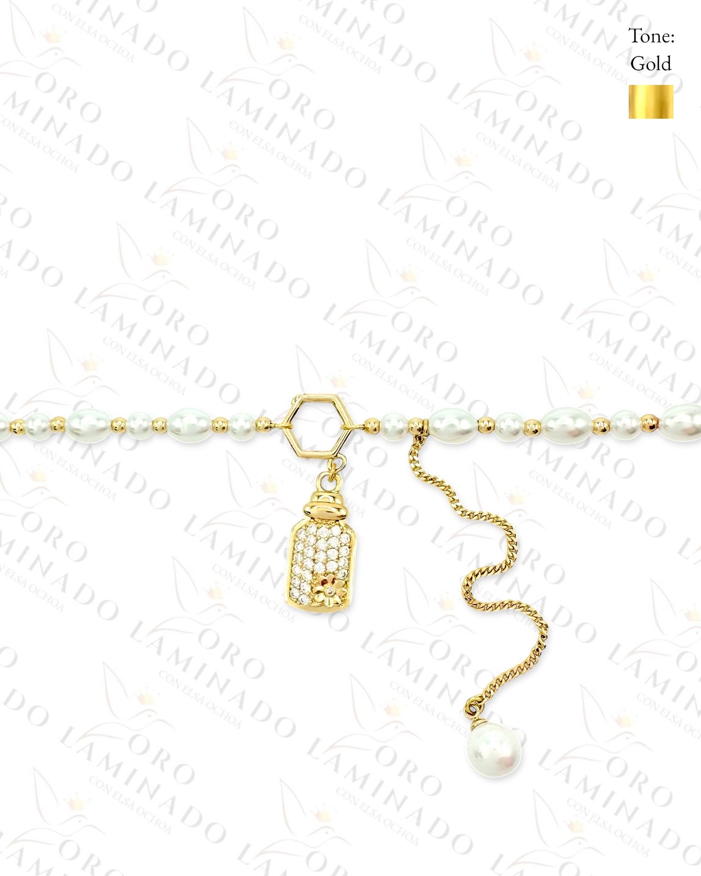 High Quality Magical Potion and  Pearl Necklace (Gold Filled) G429