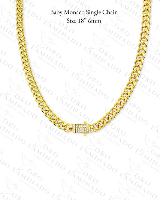 Gold Filled Baby Monaco Chain Size 18” C18