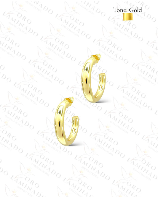 High Quality Plain Hoop Earrings Y51