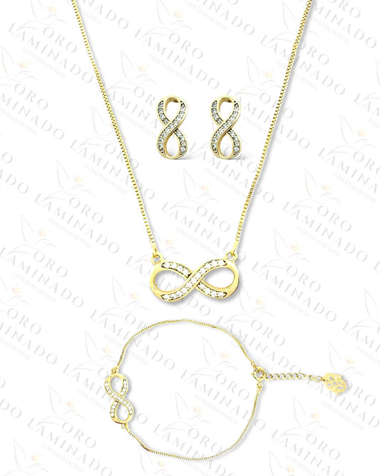 High Quality Gold Infinity Set Y142