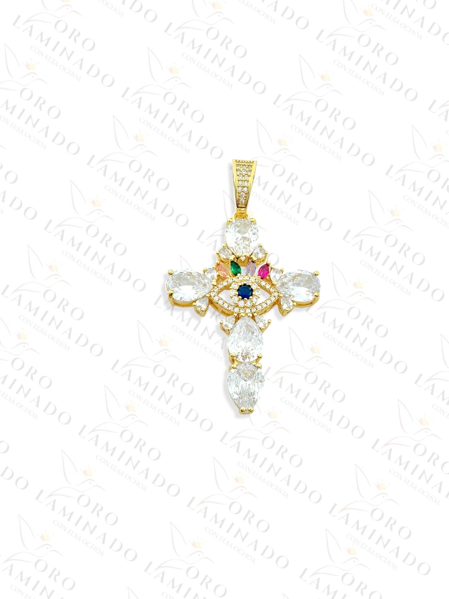 Cross with Eye Pendant R210