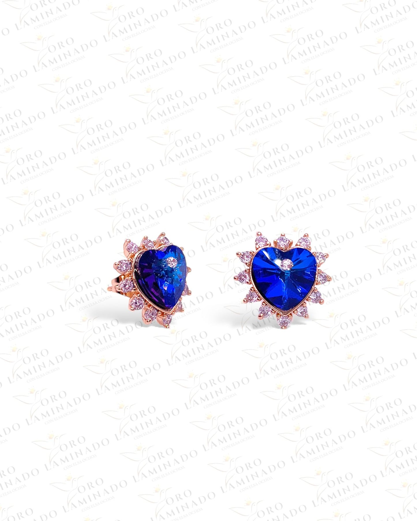 18k Blue Heart Bear Set G83