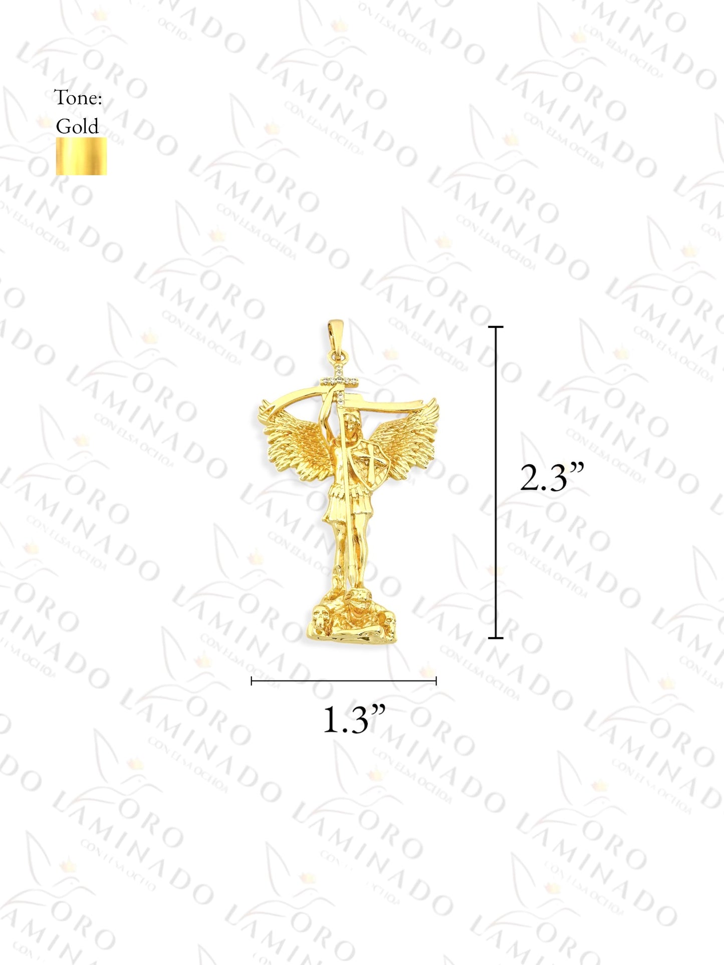 Gold Filled High Quality Saint Michael Archangel Y429