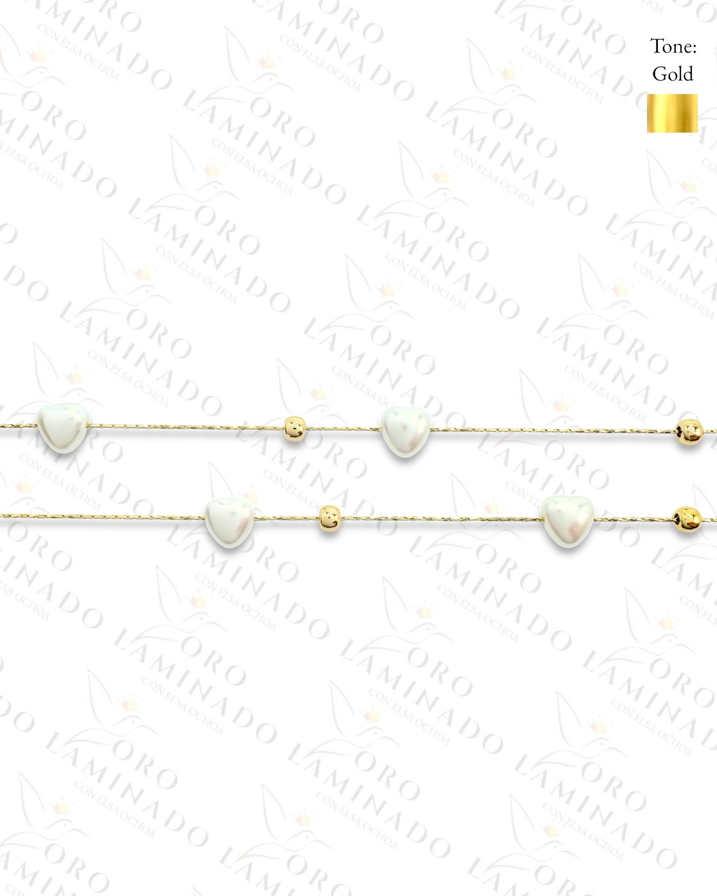 High Quality Double Chain Pearl Necklace (Gold Filled) C349