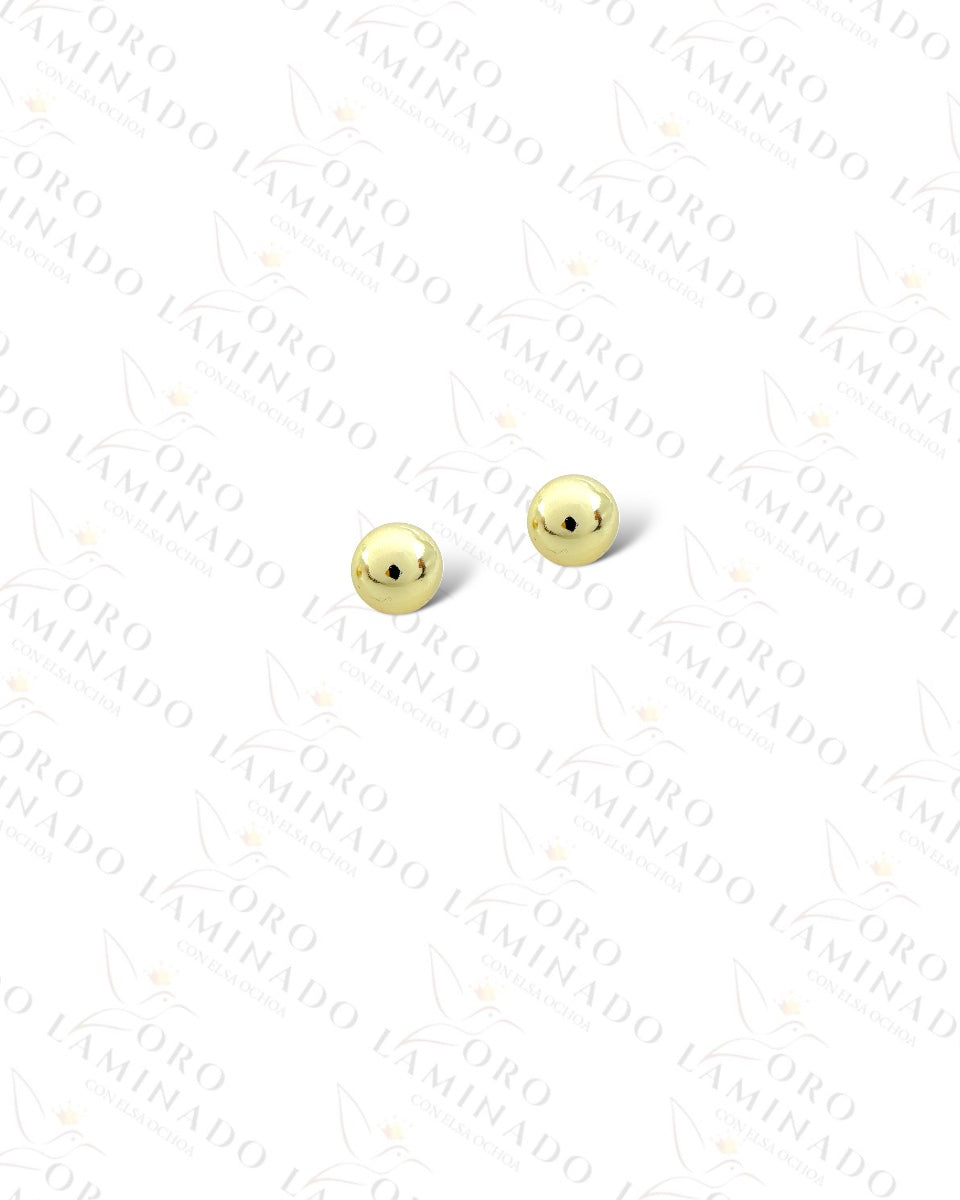 High Quality Gold Sphere Earrings Y90