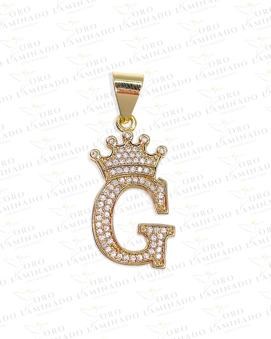 1.5” Letter G Crown Pendant Y116