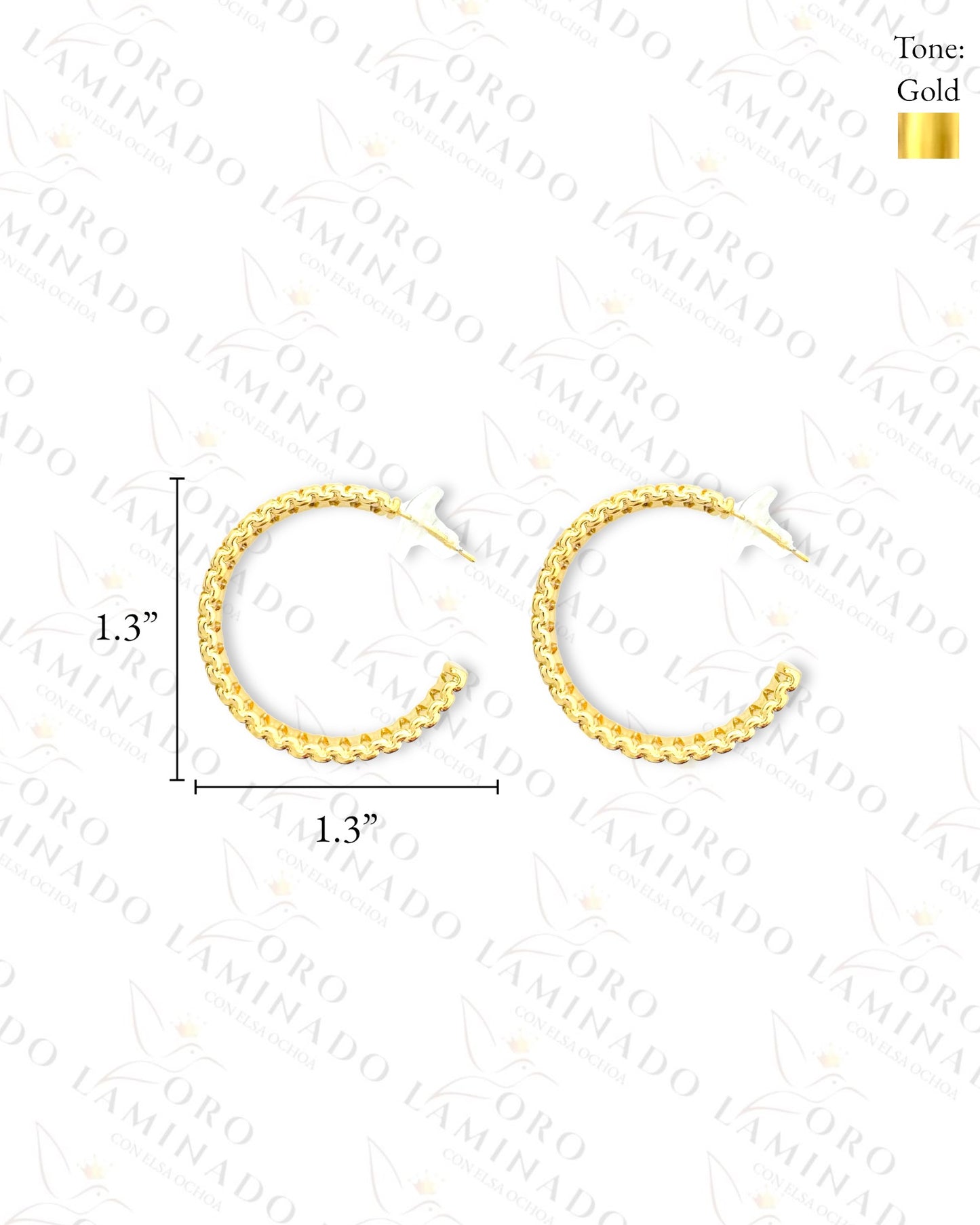 High Quality C-Shape Earrings (Gold Filled) C263