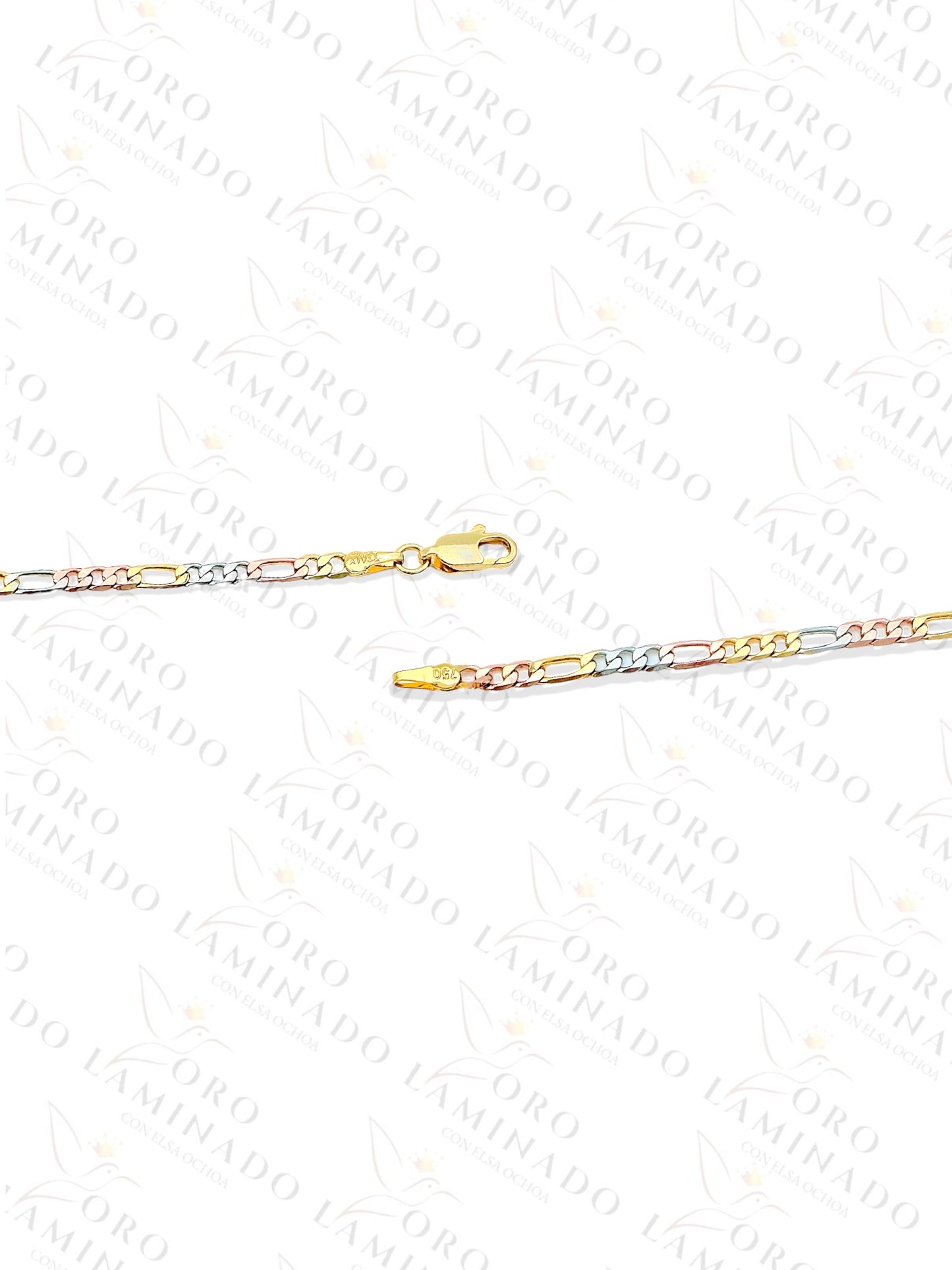 High Quality Three Tones Figaro Chains Pack of 4 Size 16" 3mm Y191