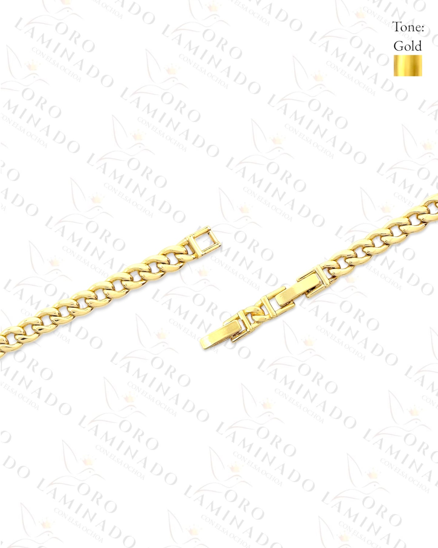 High Quality Greek Key Link Necklace (Gold Filled) B26