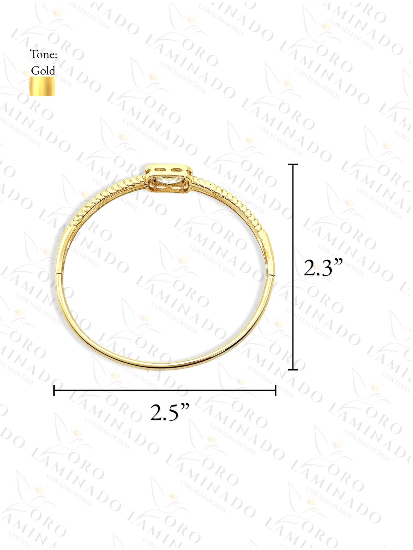 High Quality Rectangular Bangle Bracelet R392