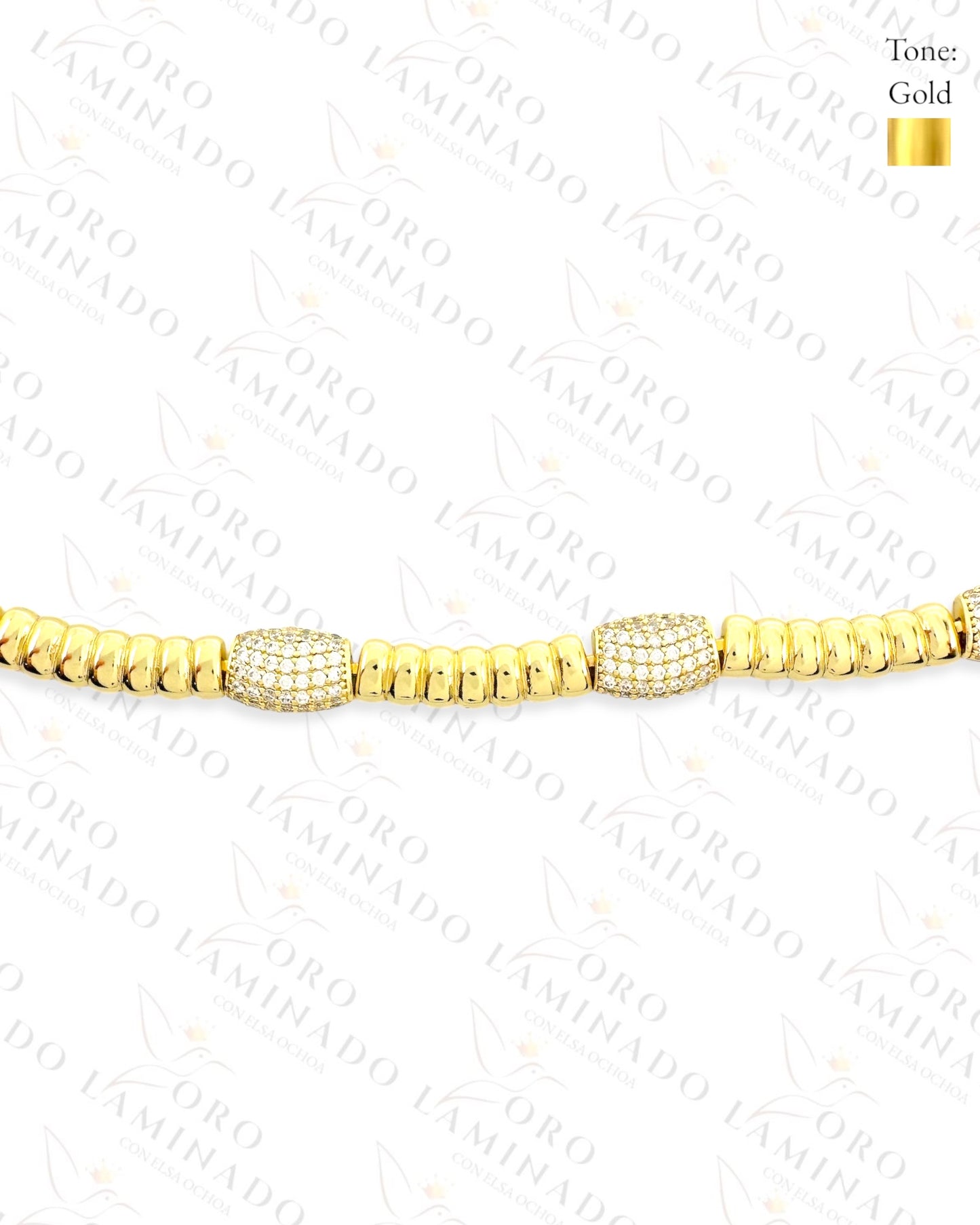 High Quality Tube Bead Chain Set (Gold Filled) R404