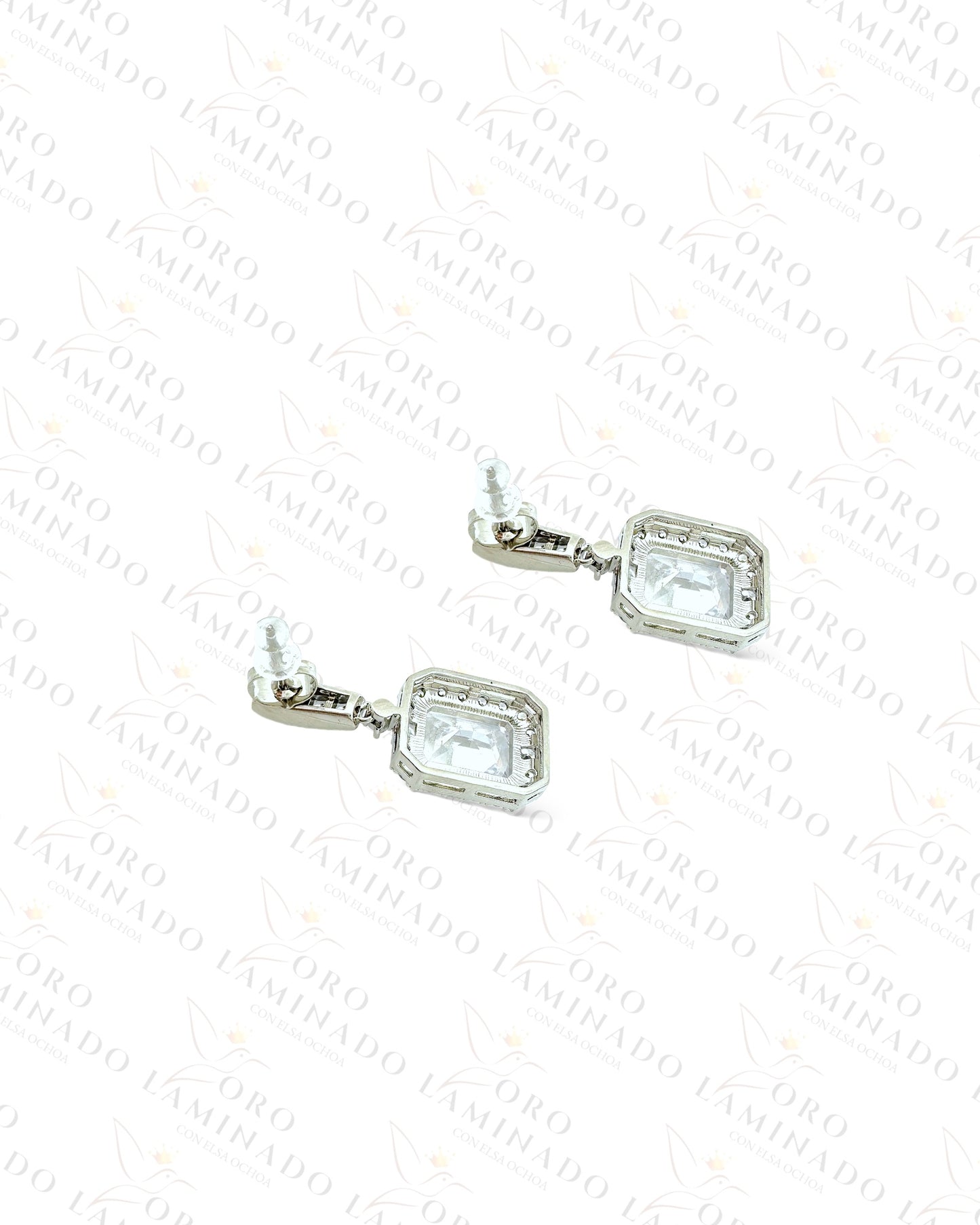 High Quality Square Diamond Earrings C394