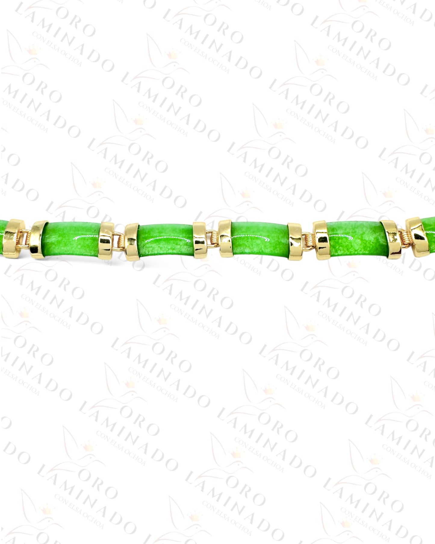 Green Stone Gold Bracelet C180