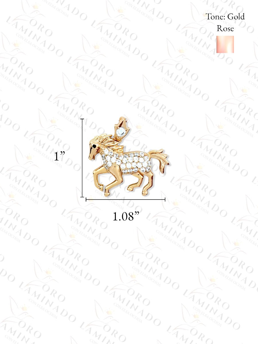 High Quality Sparkling Horse Necklace R194