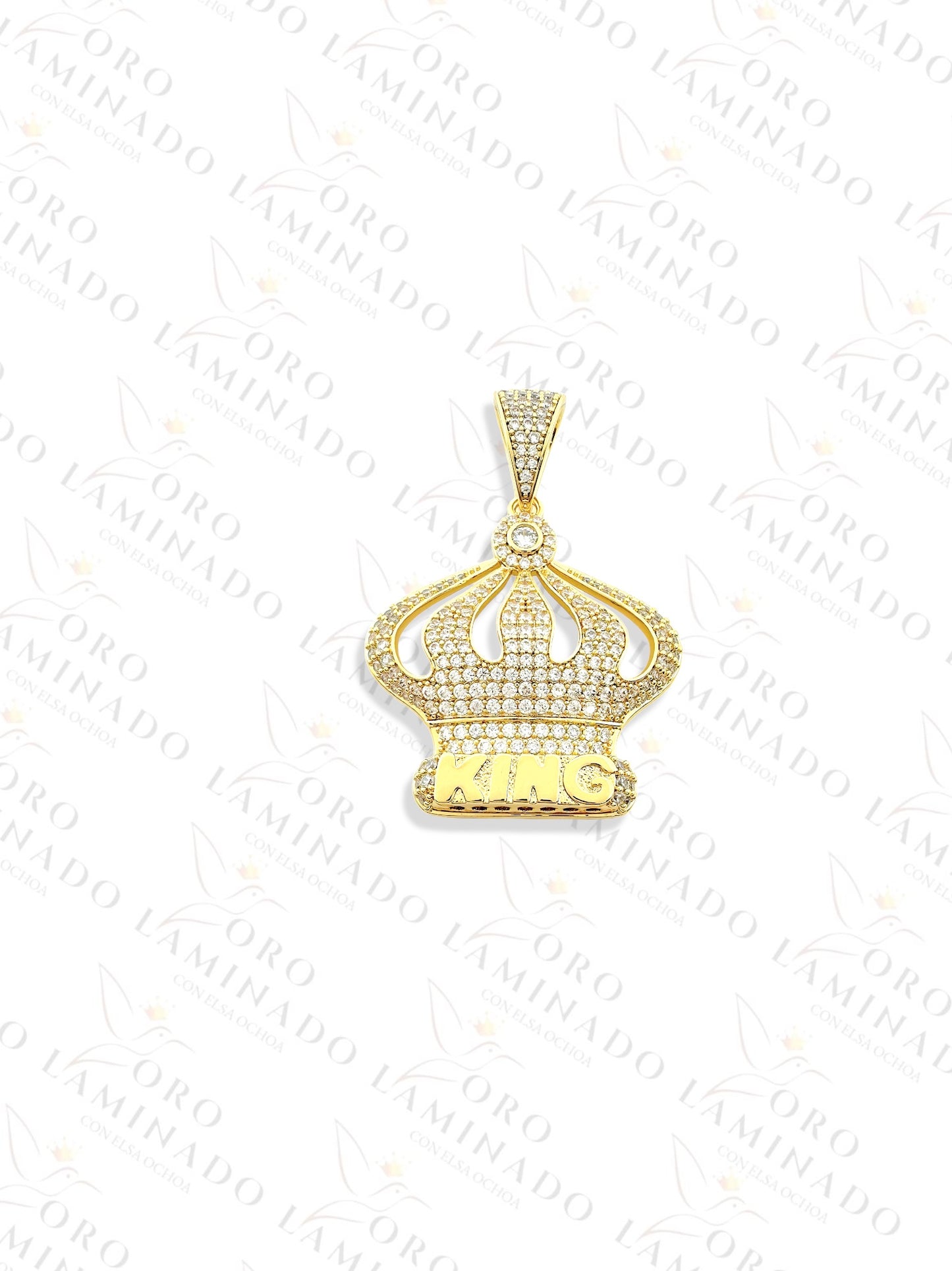 Gold Filled High Quality "King" Crown Pendant Y128