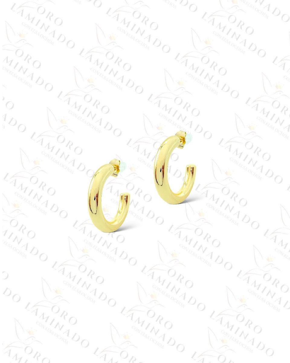 High Quality Plain C-Shape Earrings B474