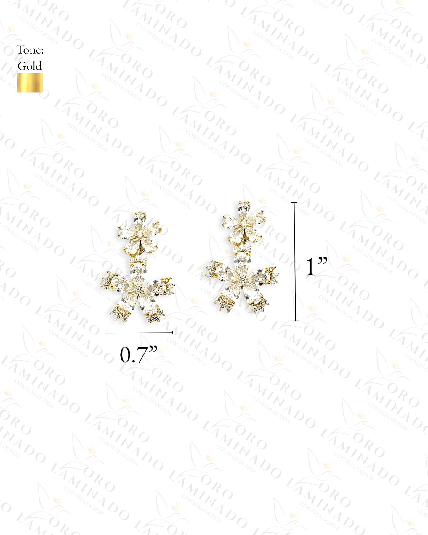 Exclusive High Quality Diamond Flower Set G364