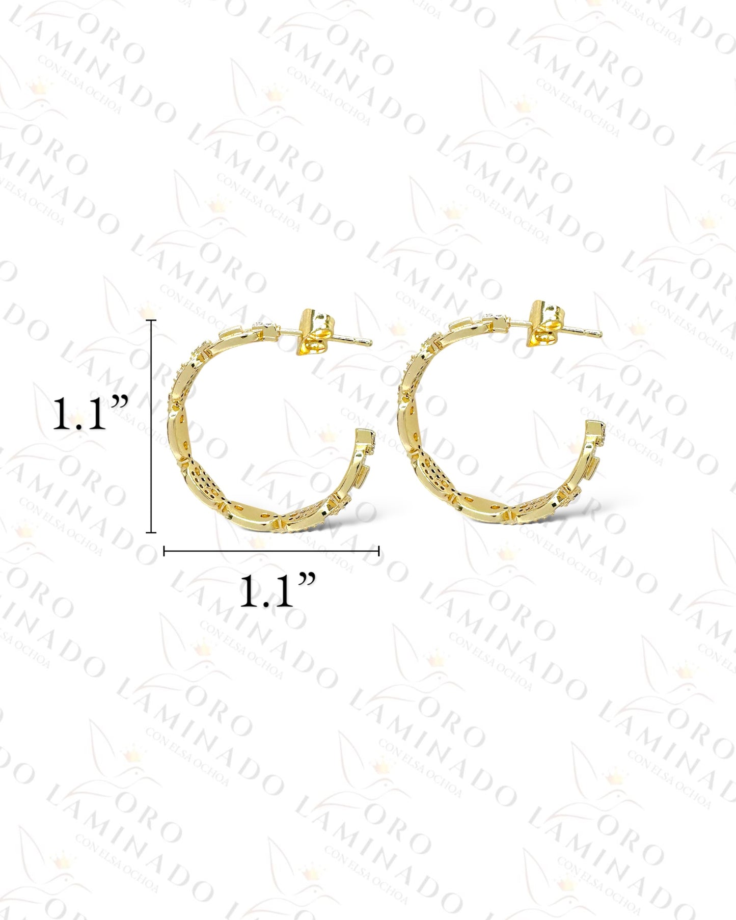 Golden GG Style Earrings B338