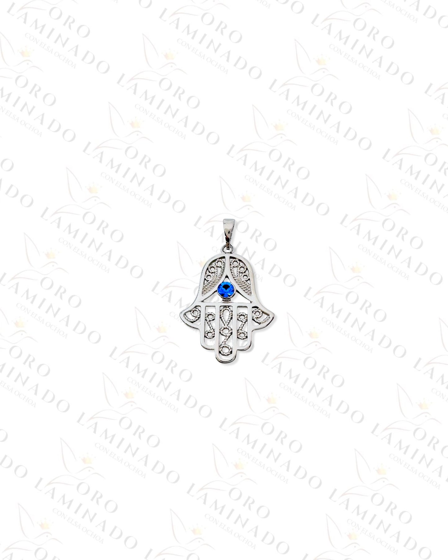 Gold Filled High Quality Silver Hamsa Hand Pendant B33