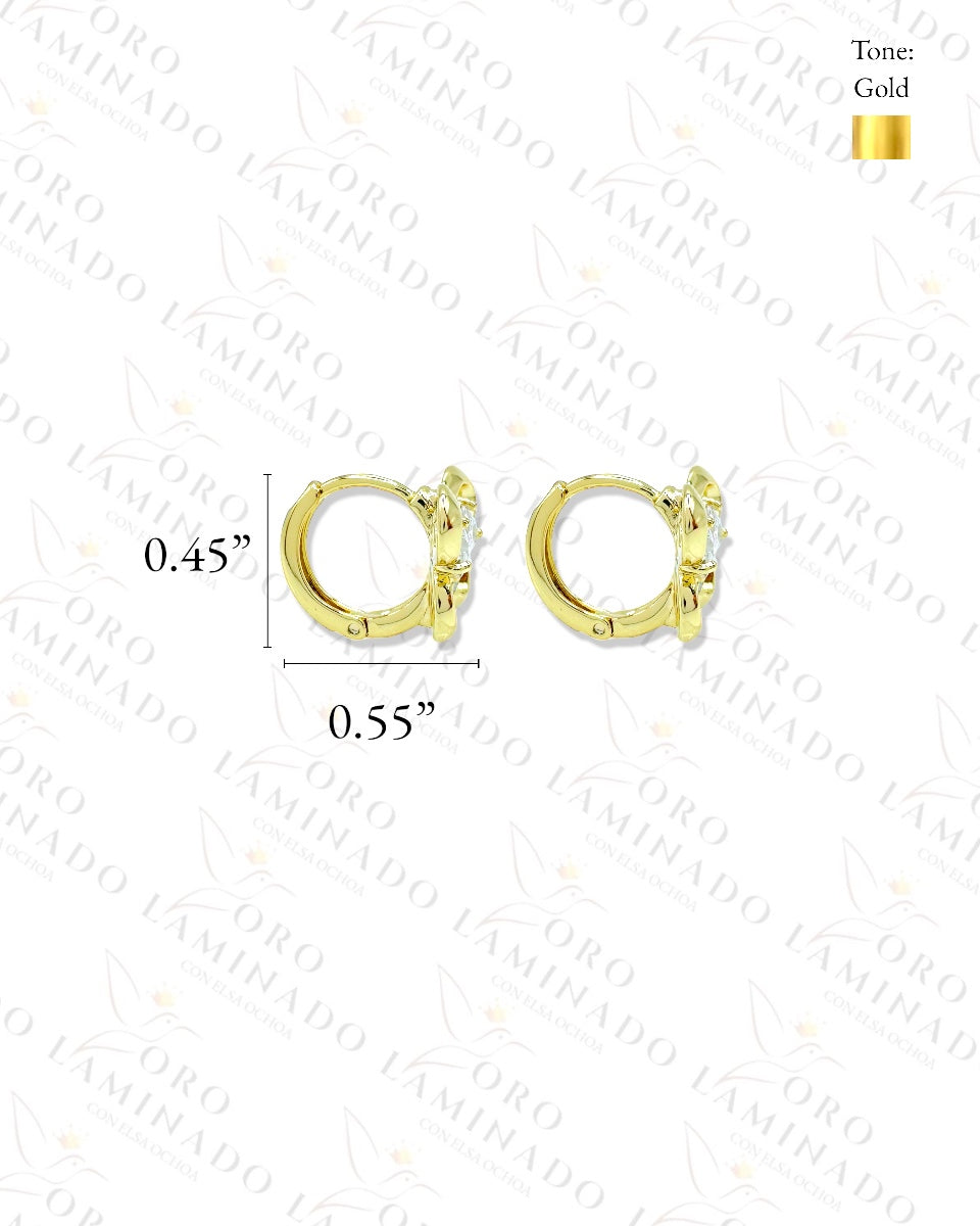 High Quality Butterfly Hoop Earrings B352