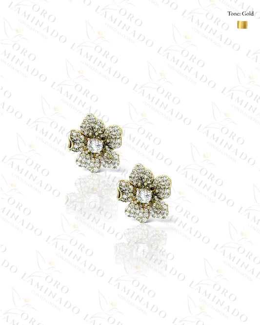High Quality Gleaming Flower Earrings  C479