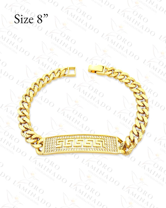 High Quality Design Plaque Bracelet (Gold Filled) B149
