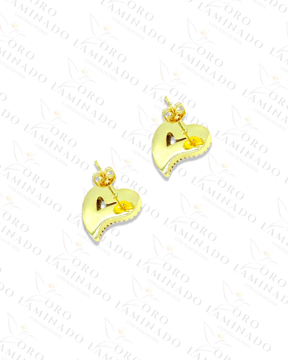 Gleaming Heart Earring C154