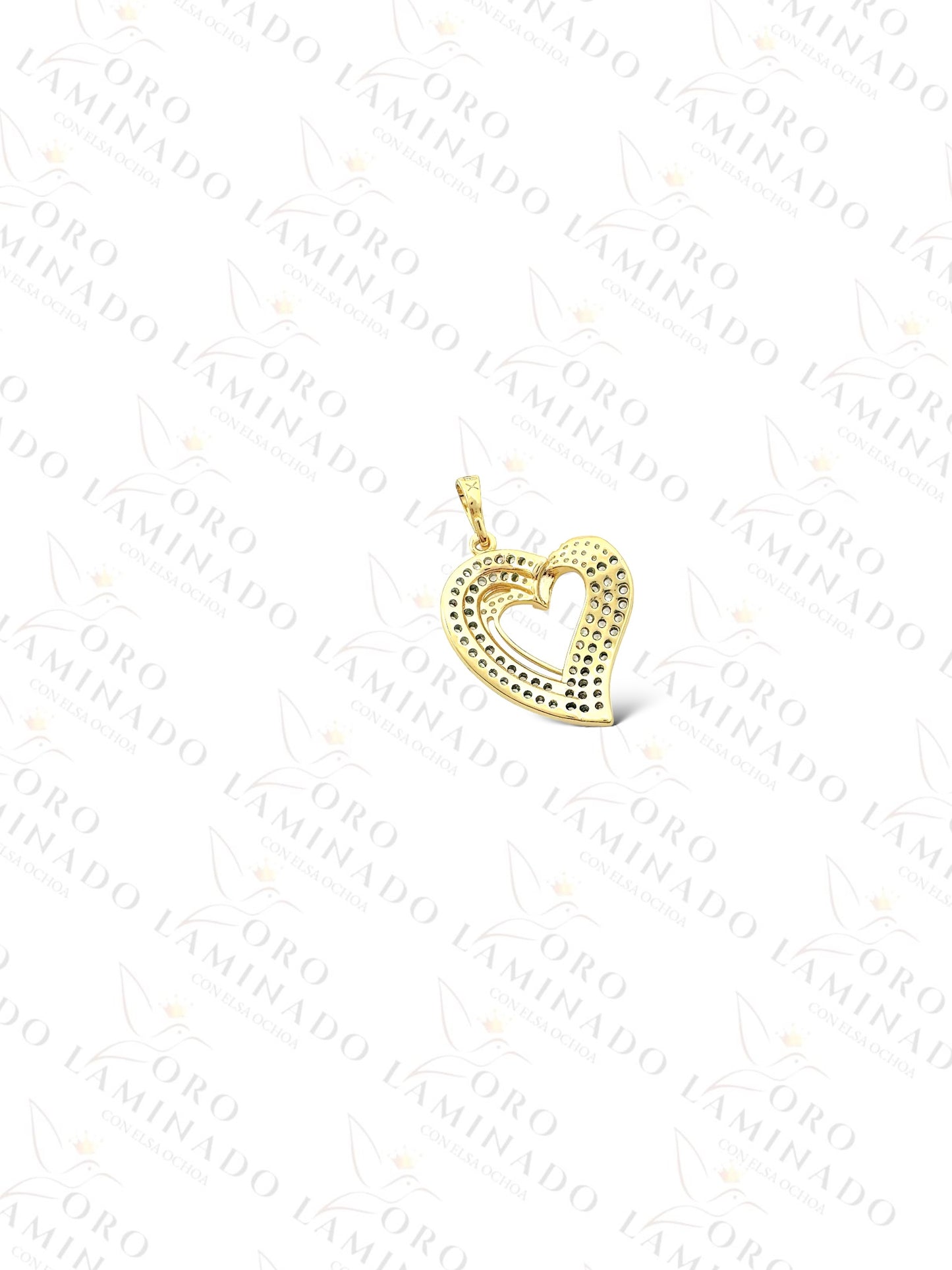 Heart with Stones Pendant Y266