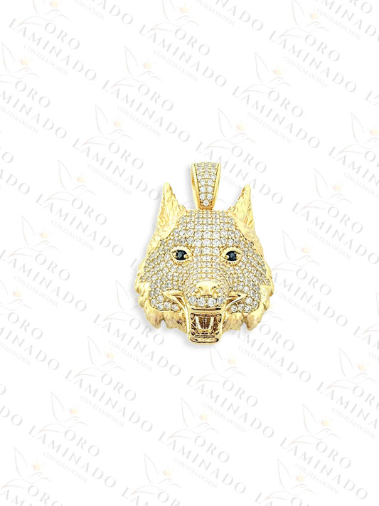 High Quality Wolf Head Pendant Y436