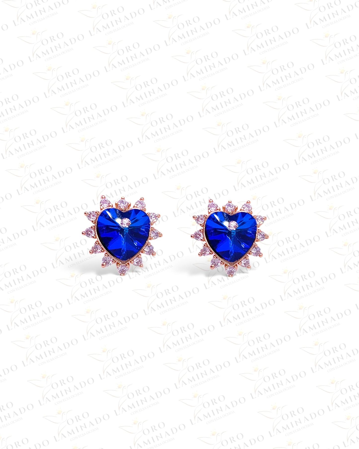 18k Blue Heart Bear Set G83