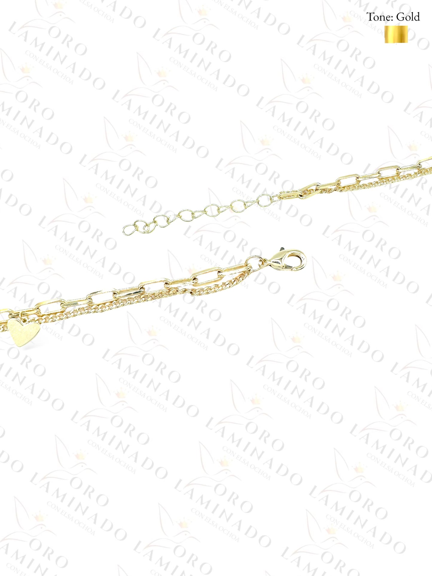 High Quality Double Chain Love Bracelet B407