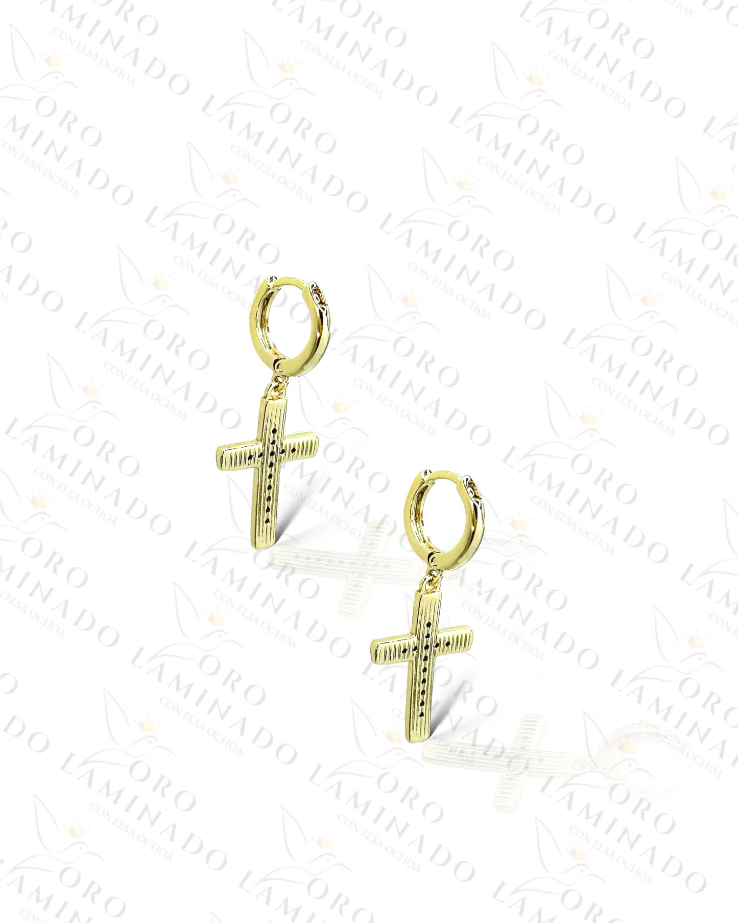 High Quality Golden Cross Earrings C480