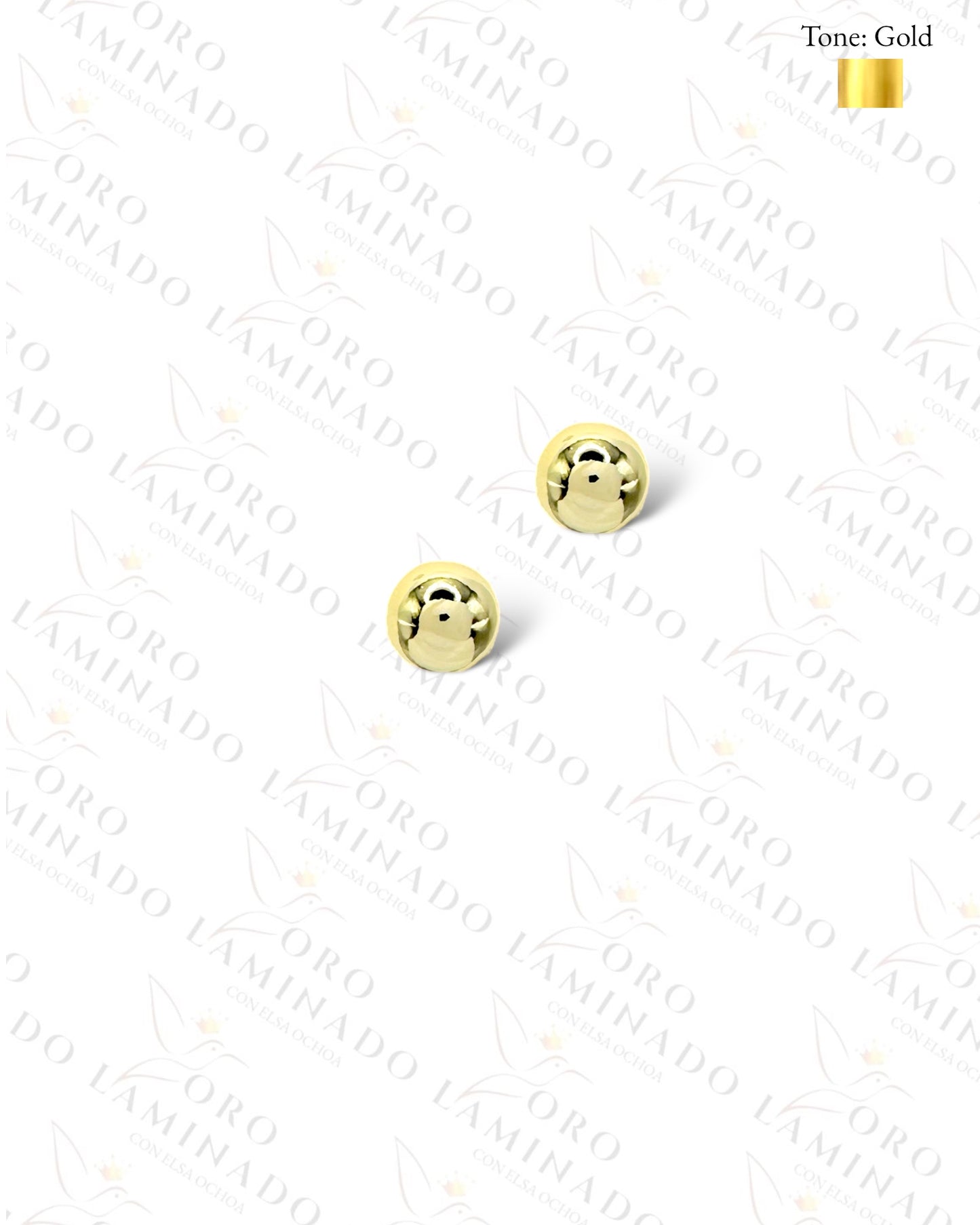 High Quality Golden Sphere Earrings  B452