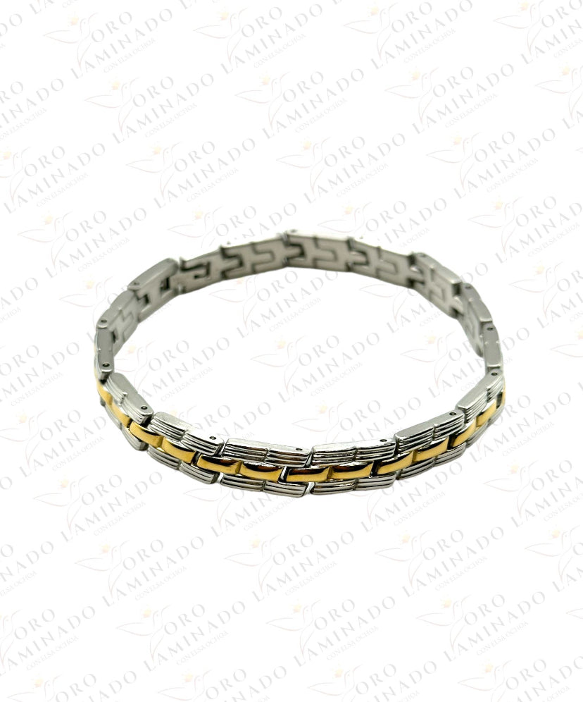 Silver and gold bracelet C11