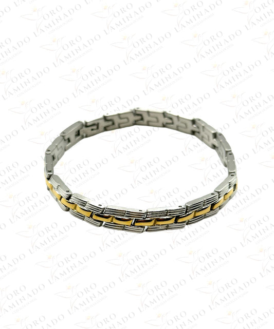 Silver and gold bracelet C11