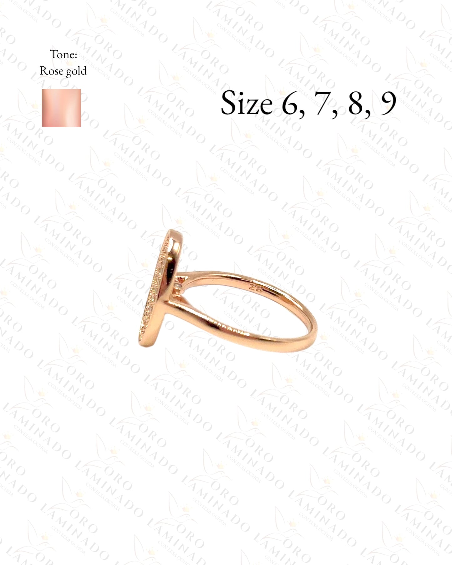 Sirconia Pave Oval ring G5