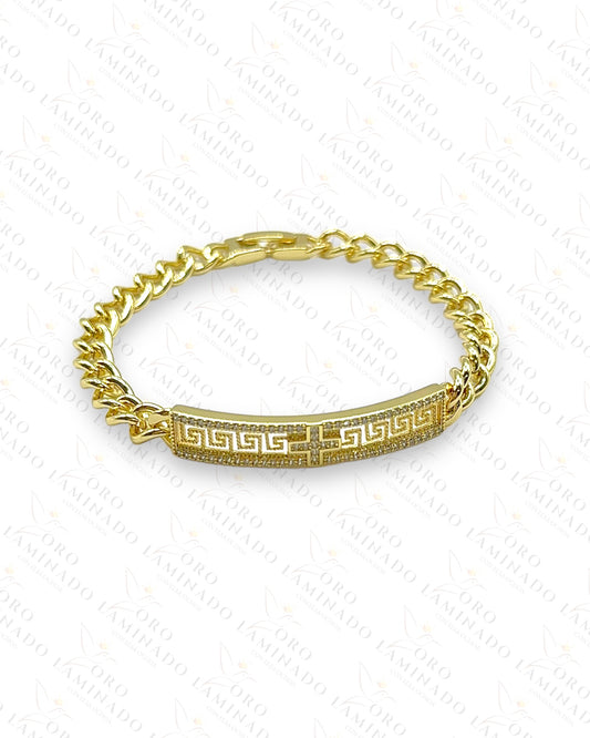 Pave cross bracelet G158