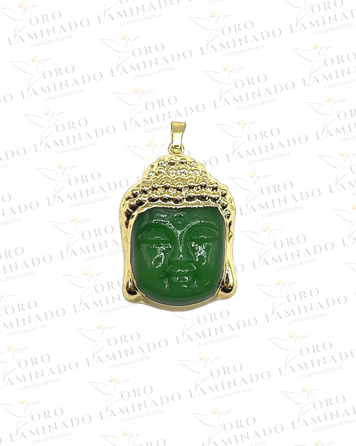 Buddha Green crystal head Pendant R92