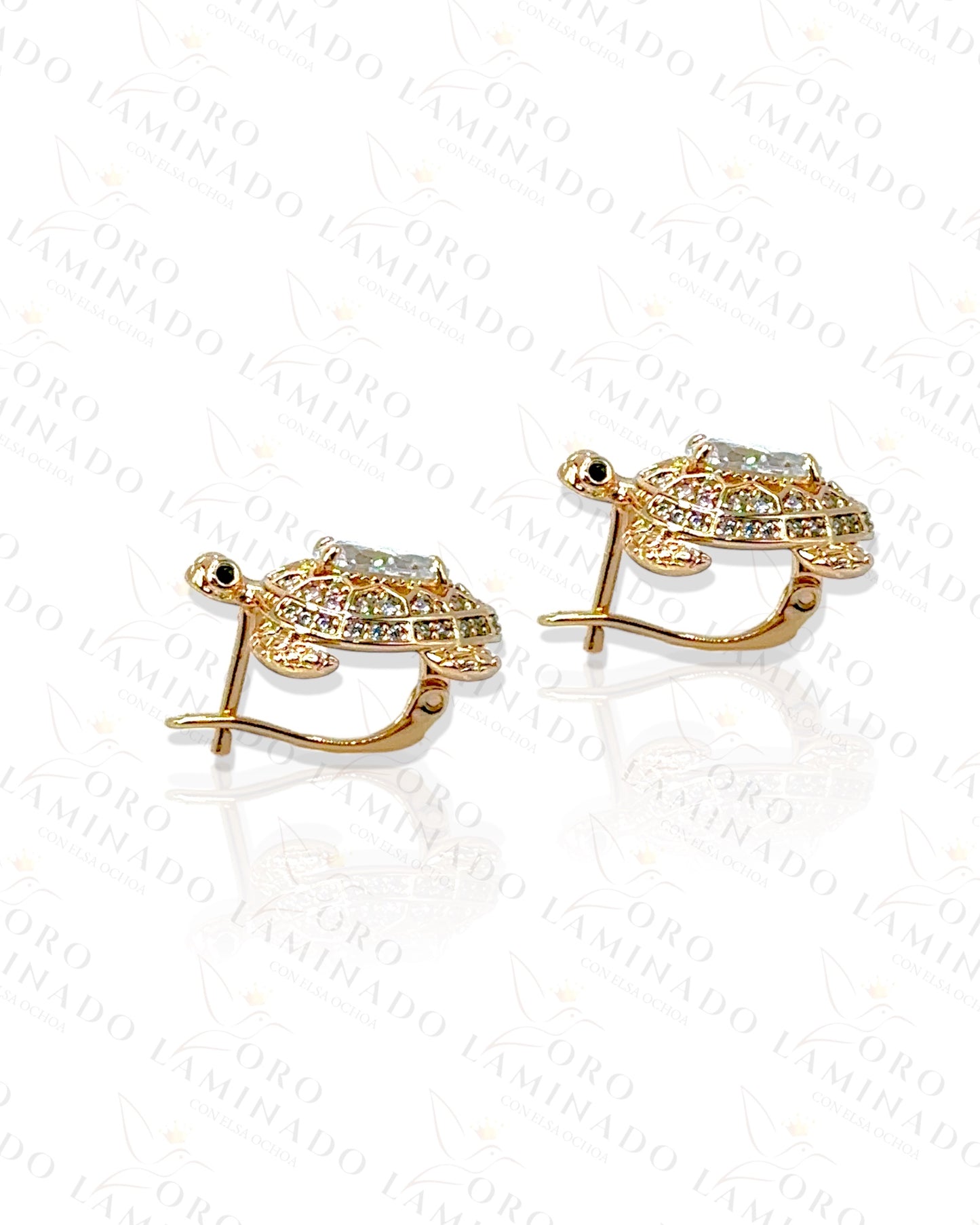 High Quality Rose Gold Turtle Earrings G89