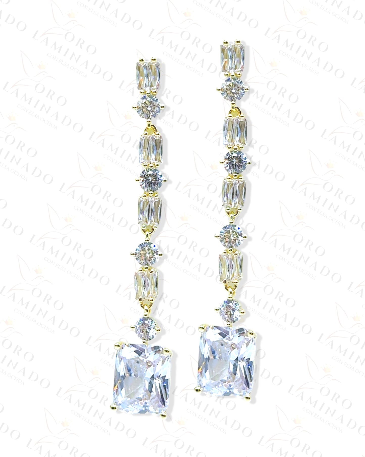 High Quality Diamond Long Earrings G163