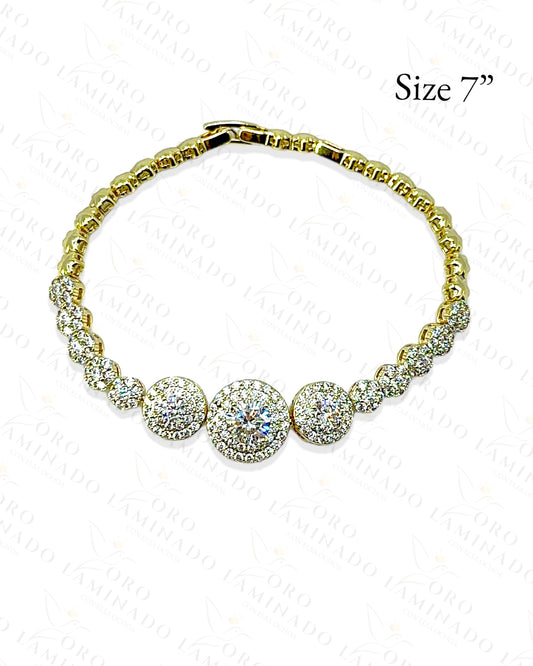 High Quality Round Diamond Bracelet R293