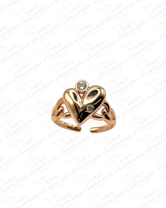 Rose Gold Heart Ring B124