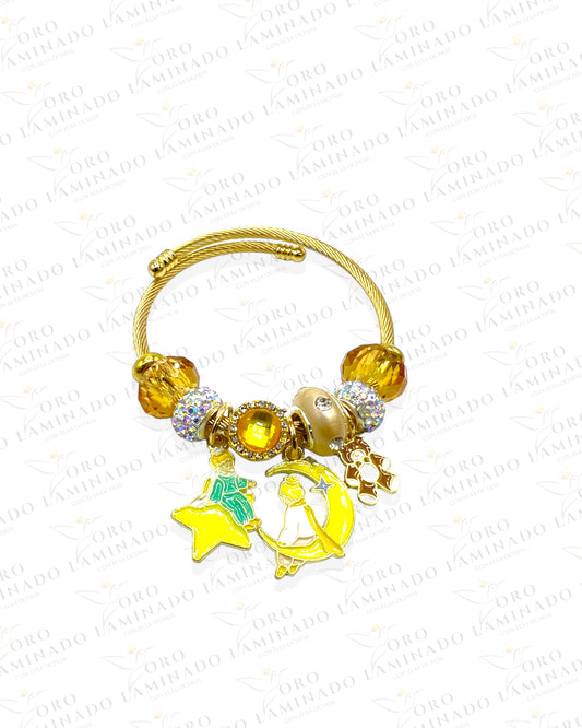 Charm Bracelet Yellow Gold Moon B26