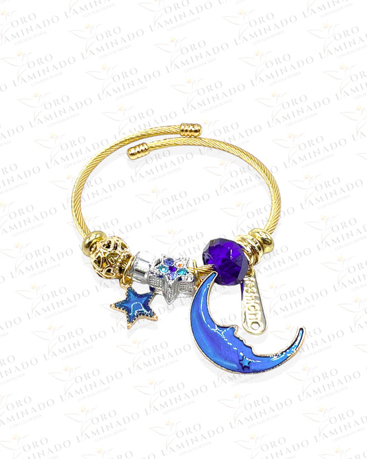 Charm Bracelet Gold Moon B32