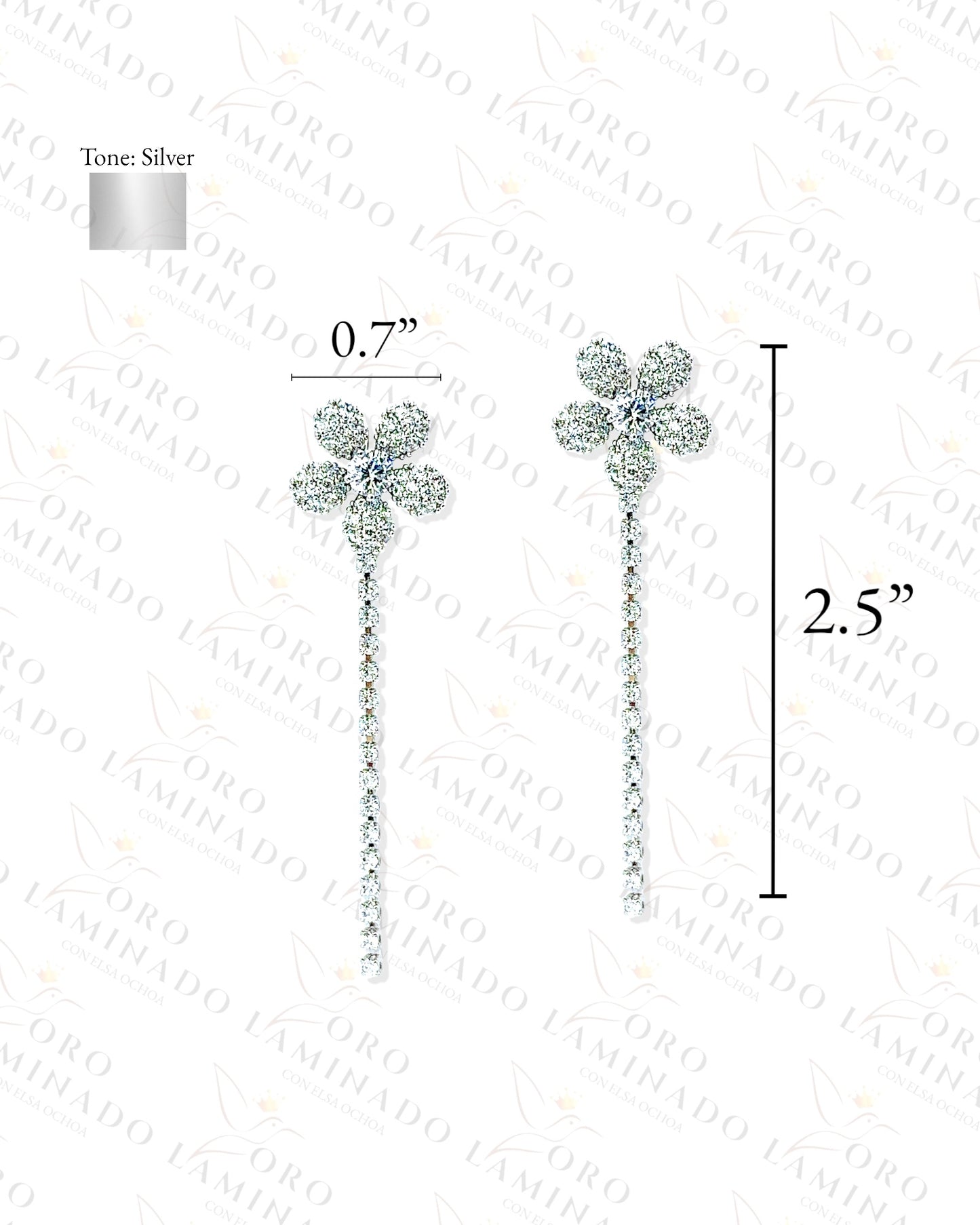 High Quality Long Flower Earrings Y335
