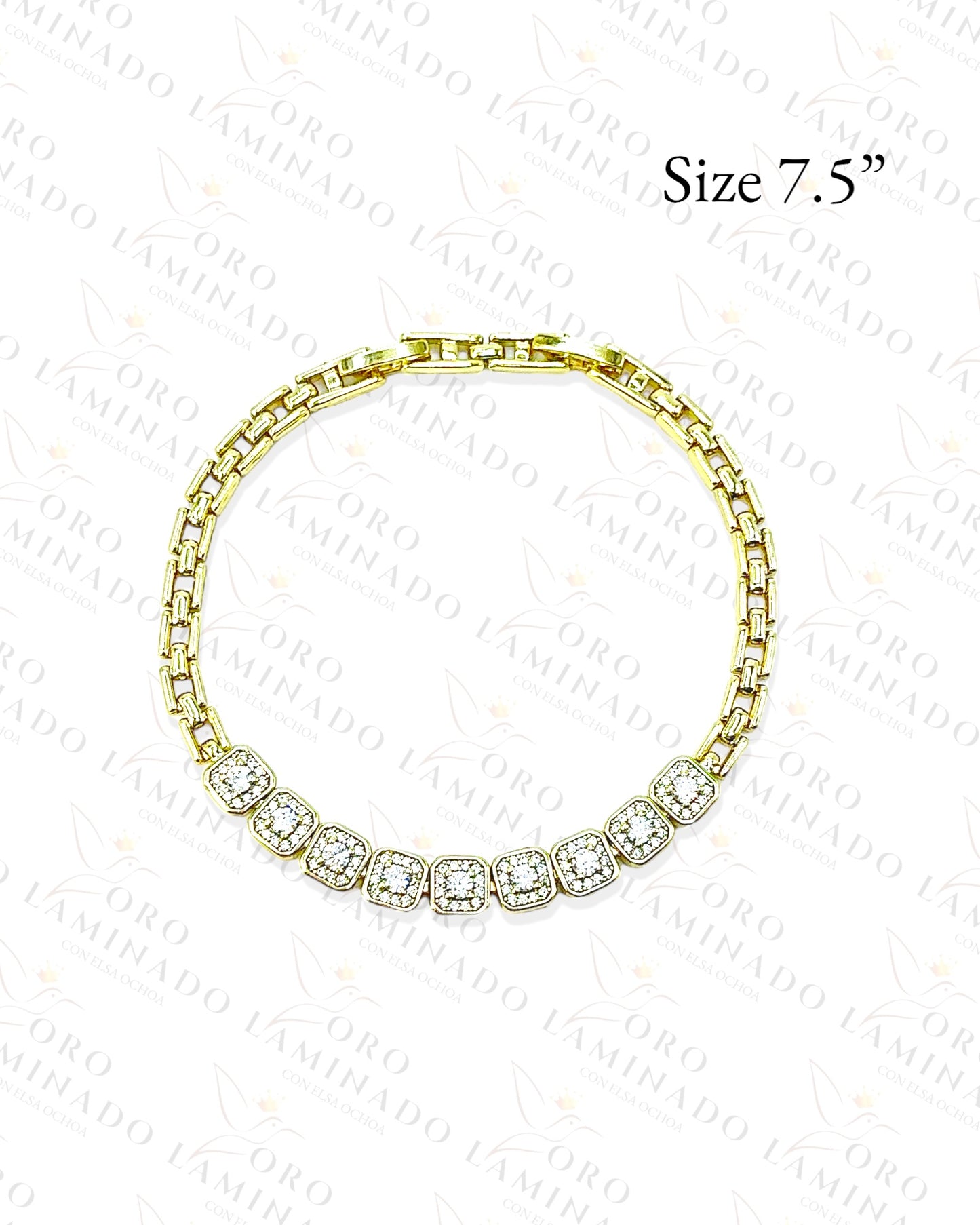 High Quality Square Diamond Bracelet R235