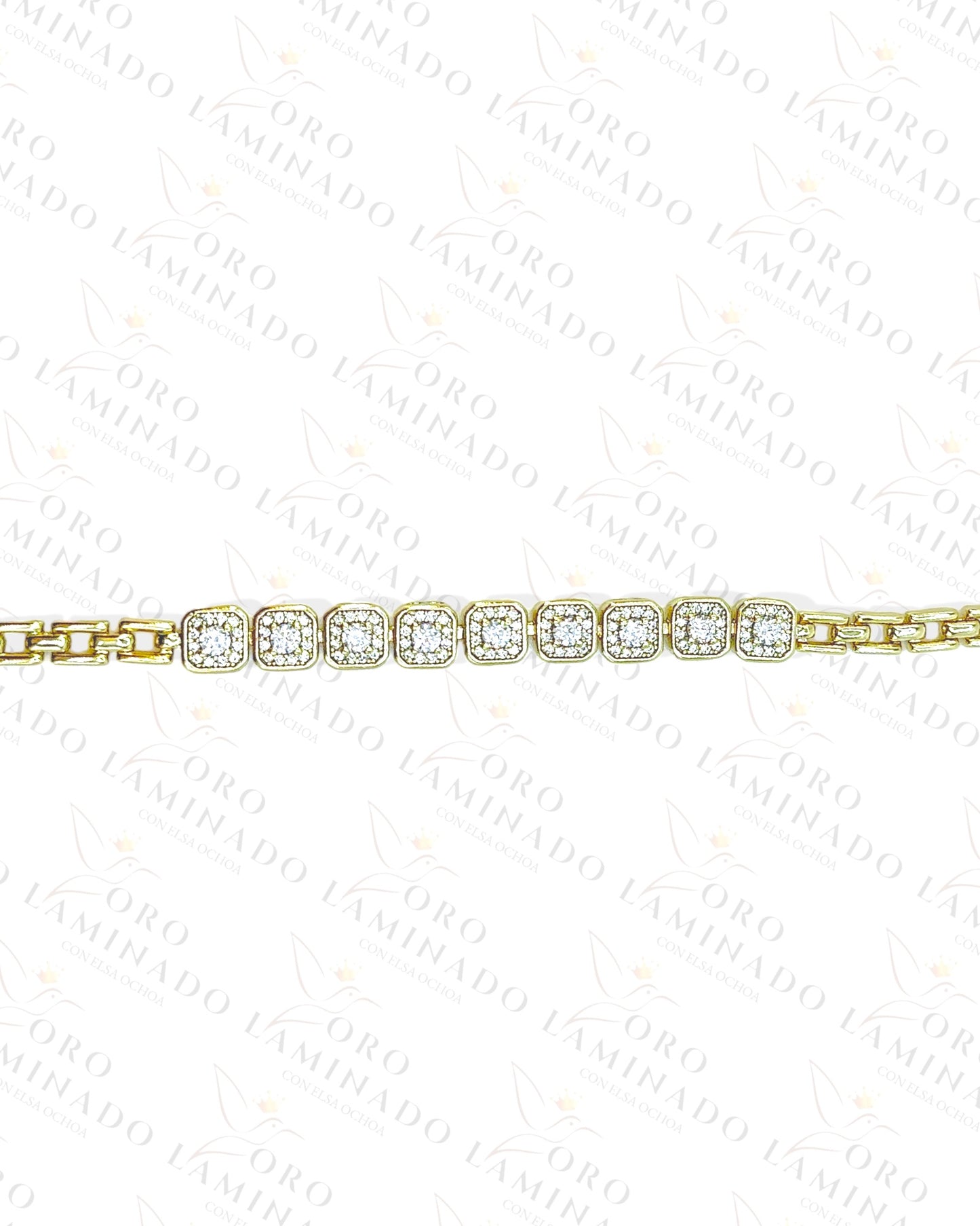 High Quality Square Diamond Bracelet R235