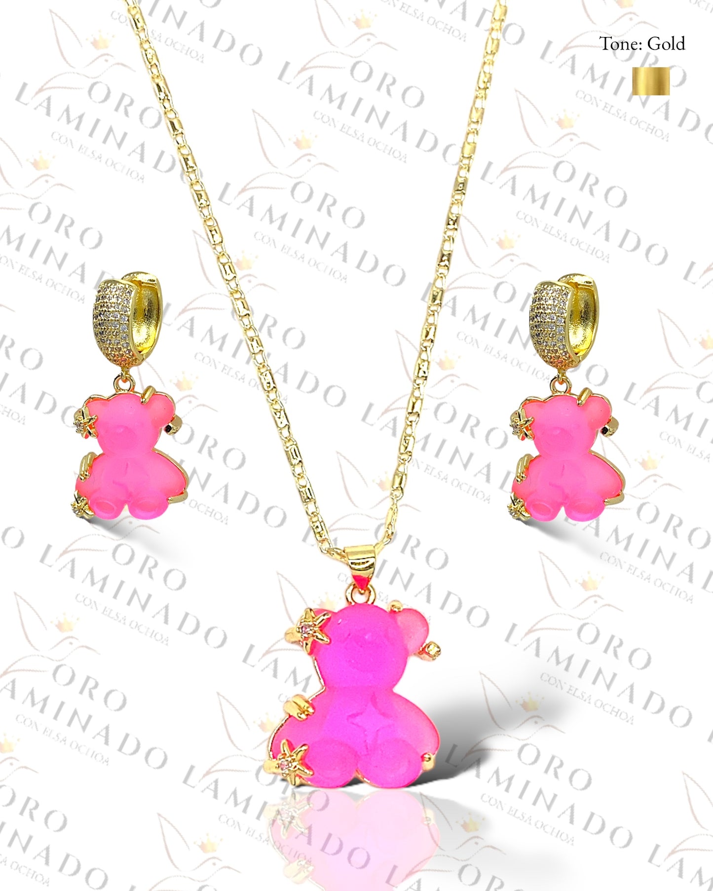 Pink Gummy Bear Set G374