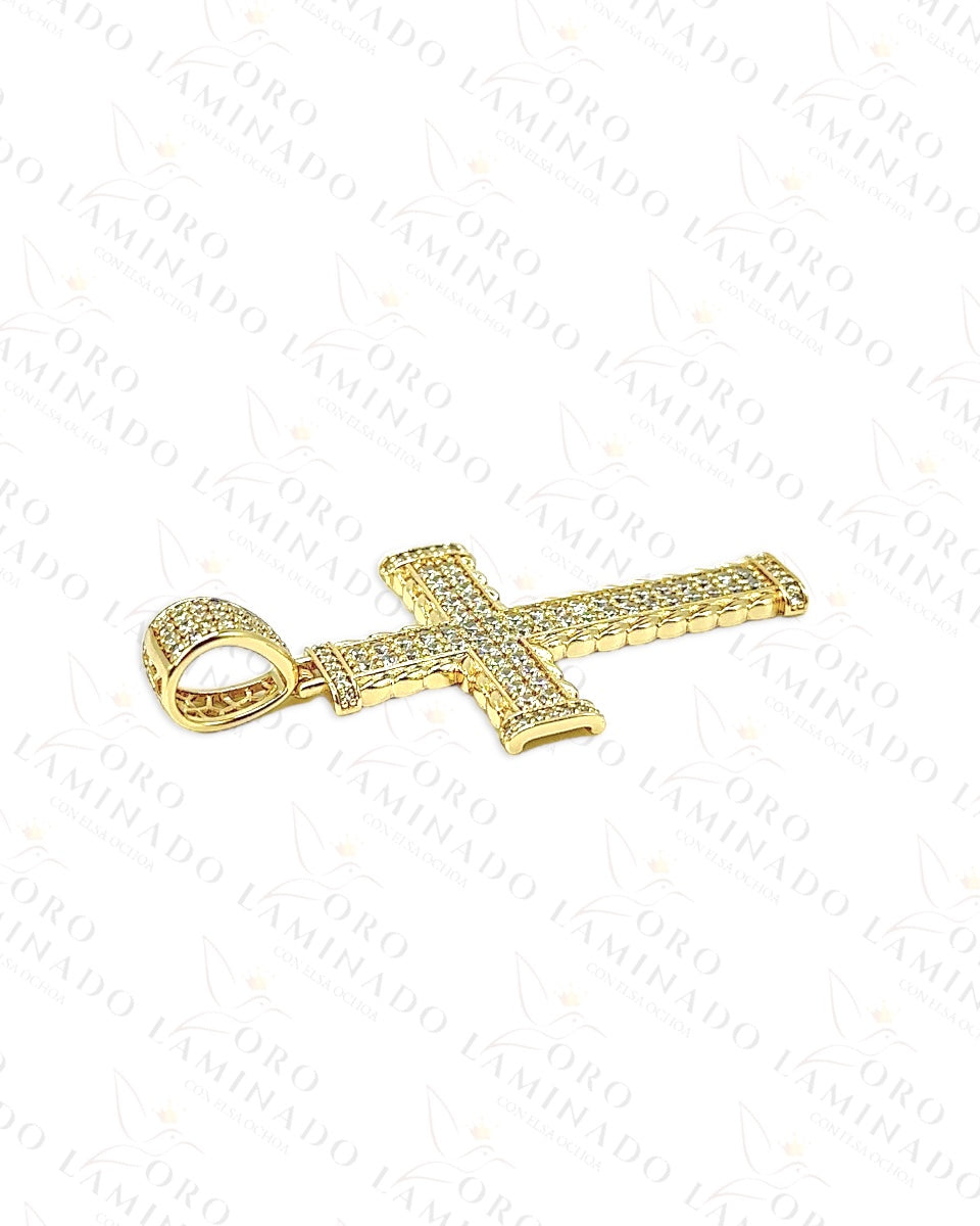 High Quality Cross Pendant with Stones Y308